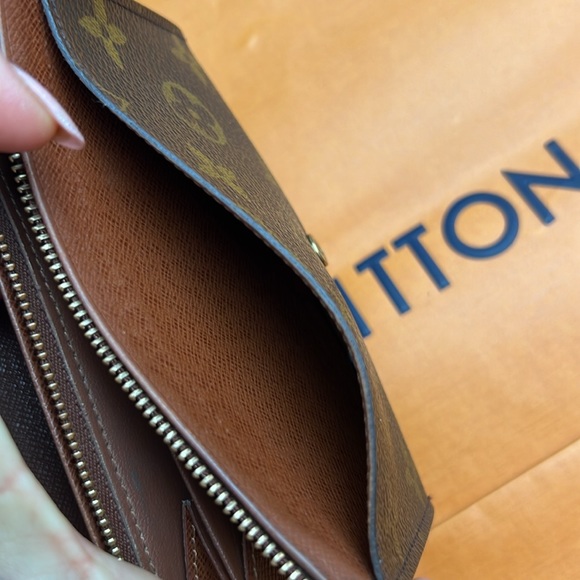 LV Louis Vuitton Monogram Porte Monnaie Billets Tresor Wallet Auth. Vintage 01 - Picture 16 of 17